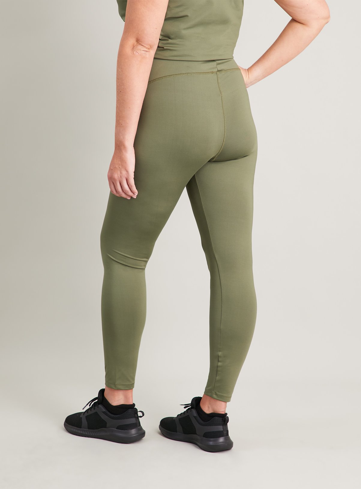 MATERNITY Active Khaki Leggings - 20 - Image 4 thumbnail