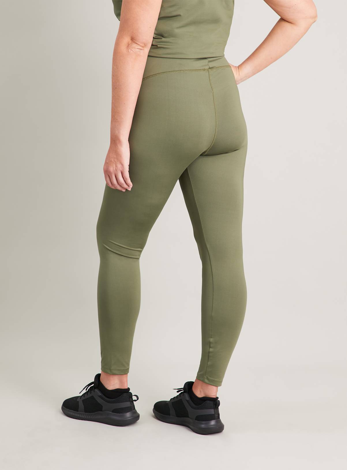 MATERNITY Active Khaki Leggings - 20 - Image 4