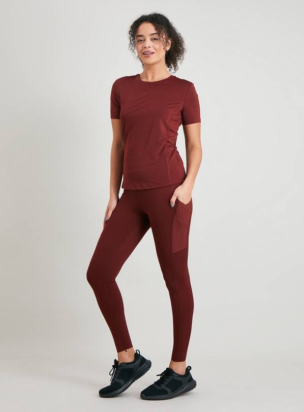 Buy Active Brown Compression Leggings - 22, Joggers