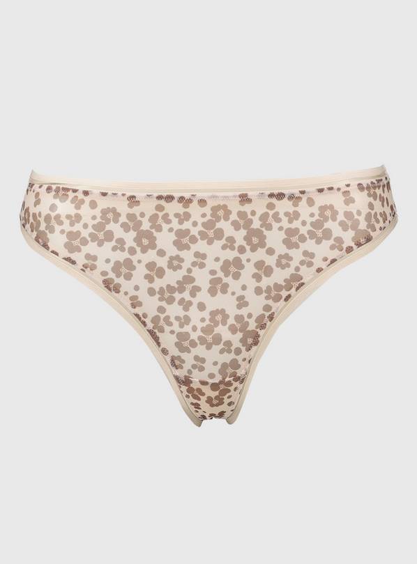 Leopard Print No Vpl Thong