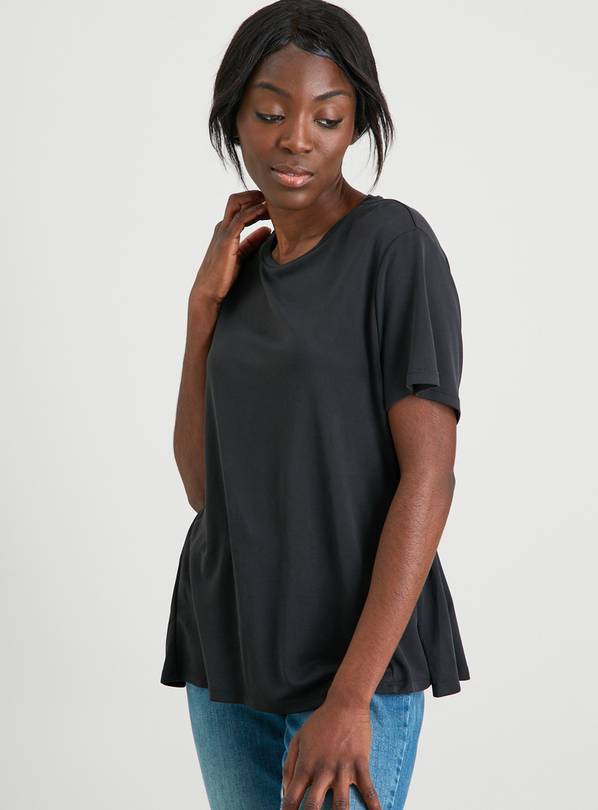 Angcoco Women's V Neck Ruched Waist T-Shirt - With Thumb Holes For Dance, Casual Wear 9 thumbnail image