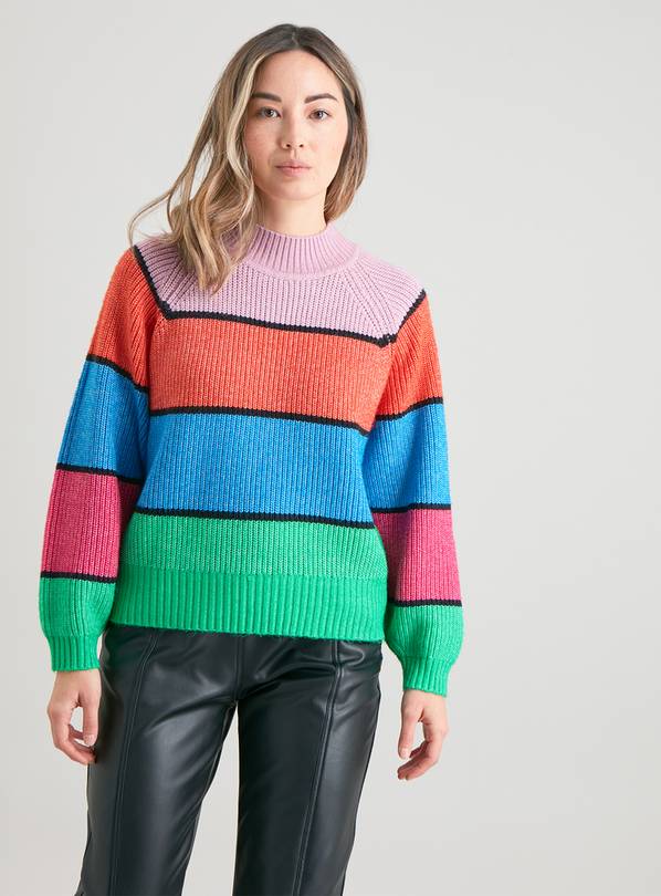 Buy Bright Colour Block Knit Jumper - 22 | Jumpers | Argos
