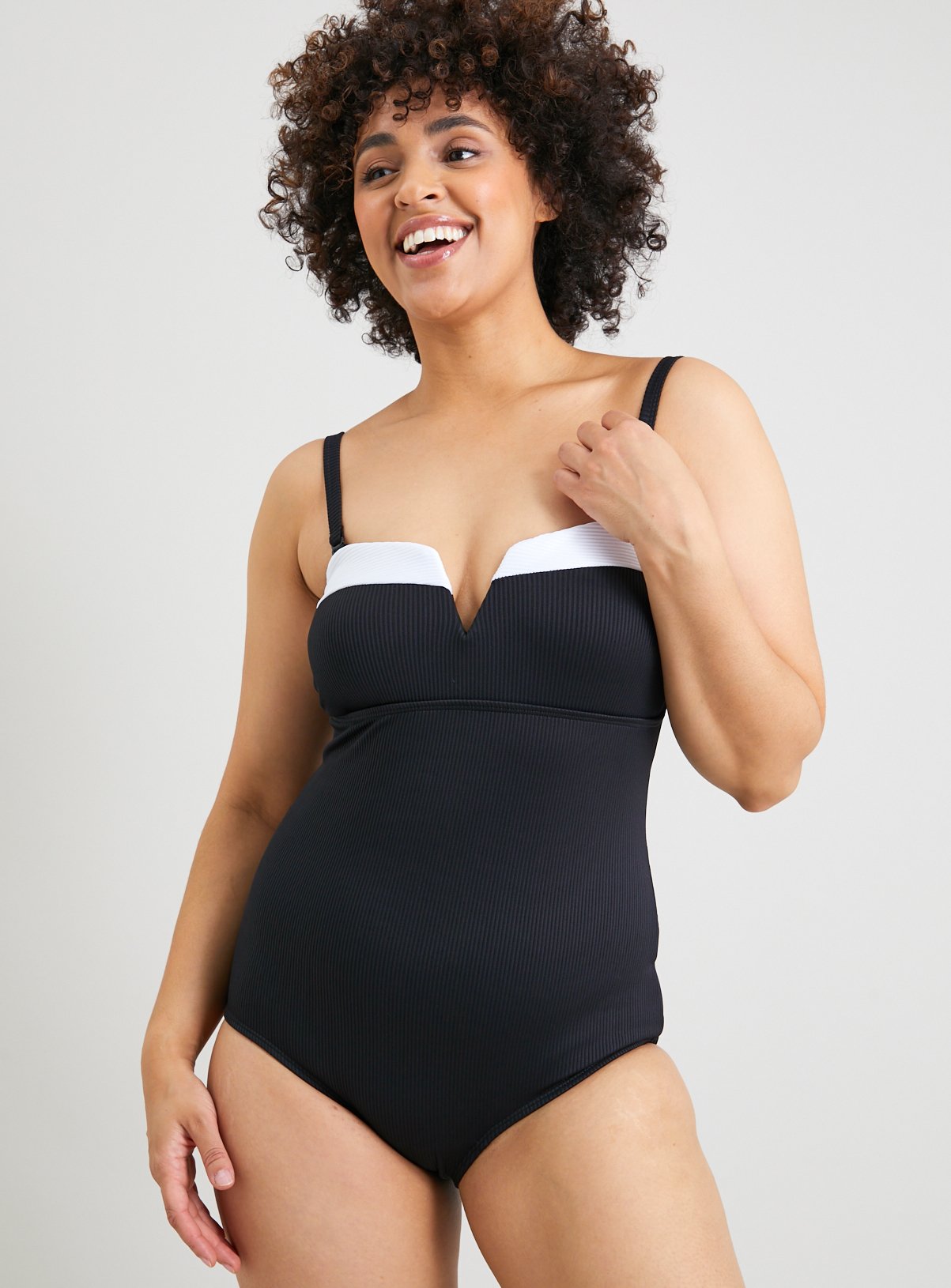 retro tummy control swimwear