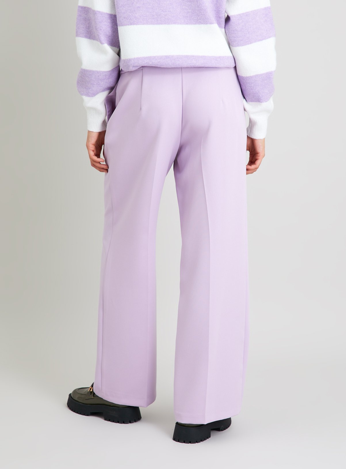 Lilac Wide Leg Coord Trousers - 20L - Image 4 thumbnail