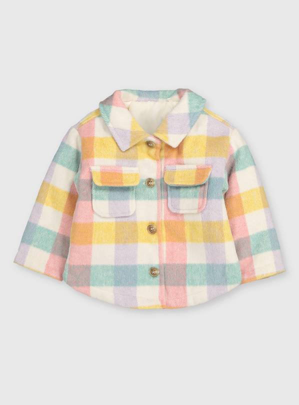 Buy Bright Check Shacket - 3-6 months | Coats and jackets | Argos