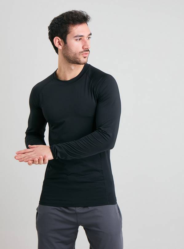 Buy Active Black Base Layer Top L T shirts and polos Tu