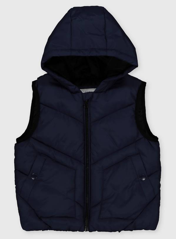 Navy Shower Resistant Gilet - 1.5-2 years