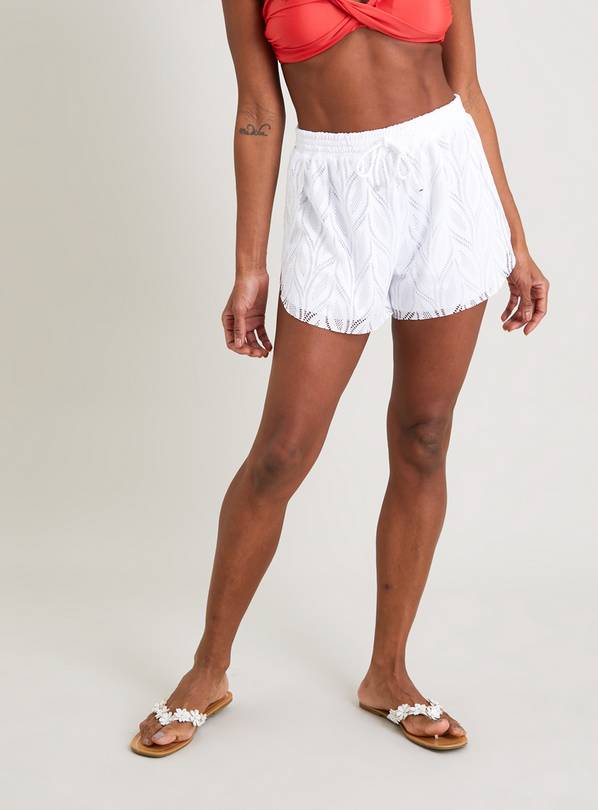 Women's white swim on sale shorts