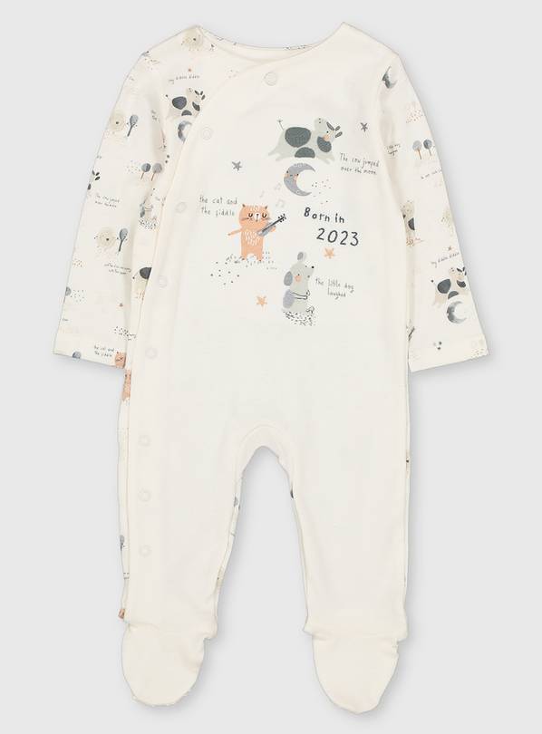 Cream sleepsuits best sale