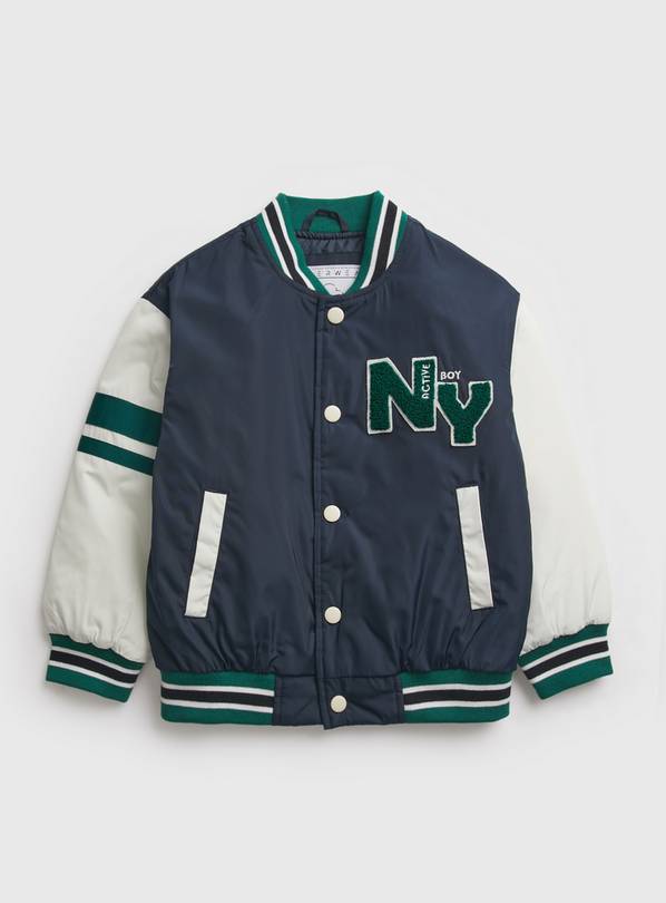 Navy Baseball Jacket - 3-4 Years