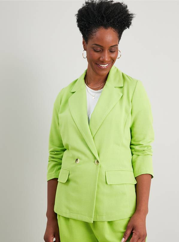 Buy Bright Green Coord Blazer With Linen 12 Blazers Argos