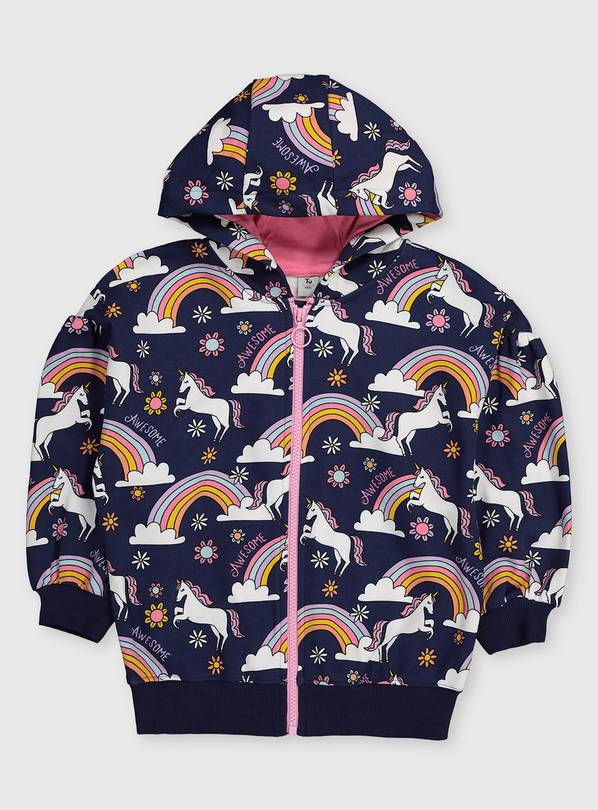 Unicorn zip clearance hoodie