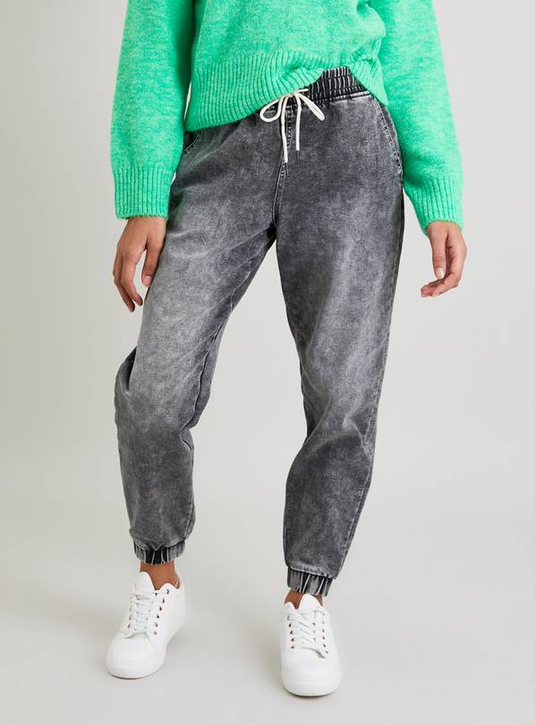 Grey acid wash discount joggers