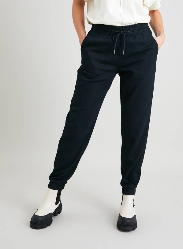 Black store smart joggers