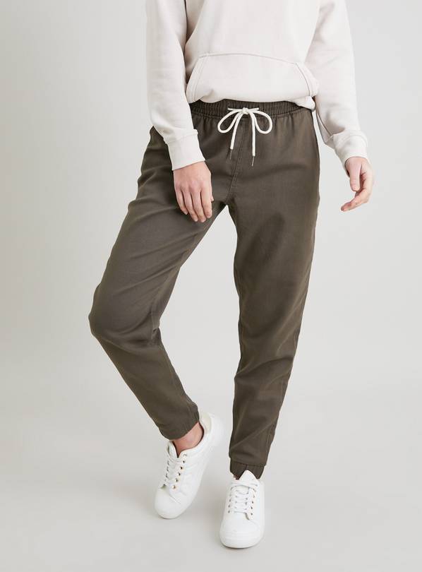 Khaki cheap joggers style