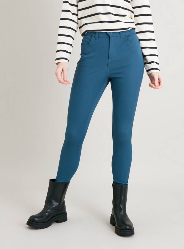 Teal Skinny Treggings - 12L
