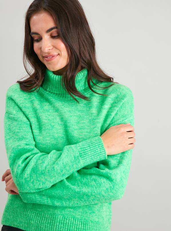 Buy Green Roll Neck Jumper - 10 | Jumpers | Argos