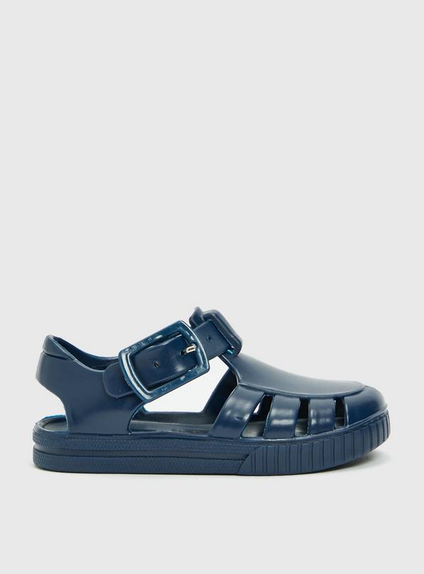 Buy Navy Jelly Sandals 4 Infant Sandals and flip flops Argos