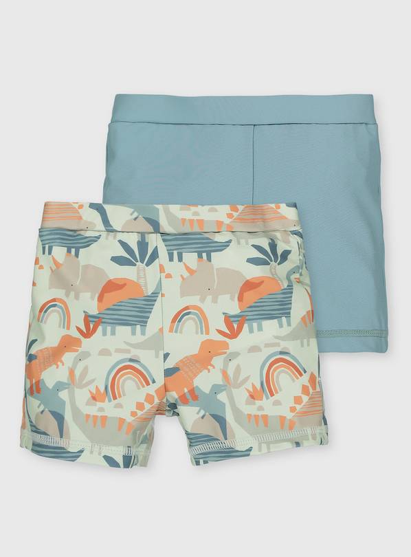 Dinosaur Nappy Swimshorts 2 Pack - 3-6 months