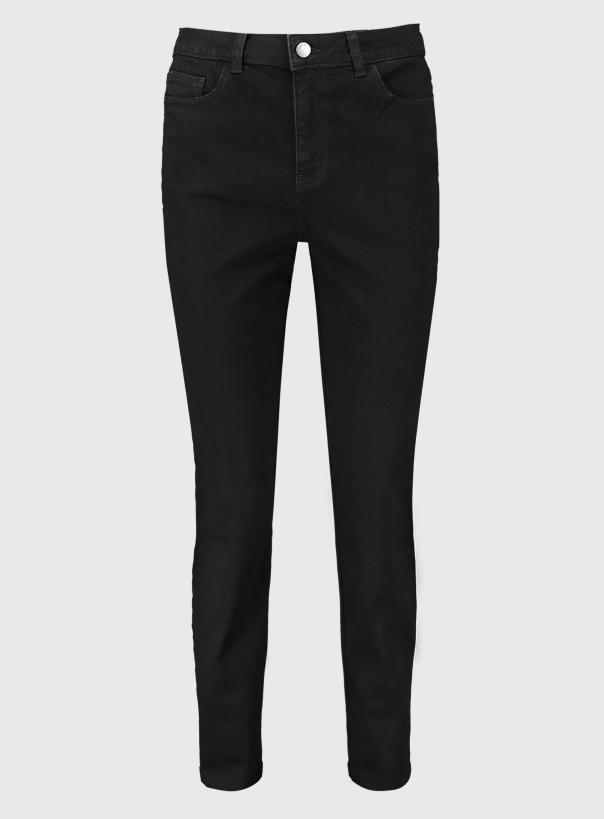 Black Denim Straight Leg Jeans 14L - Image 5 thumbnail