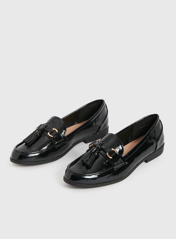 Comfy sales black loafers