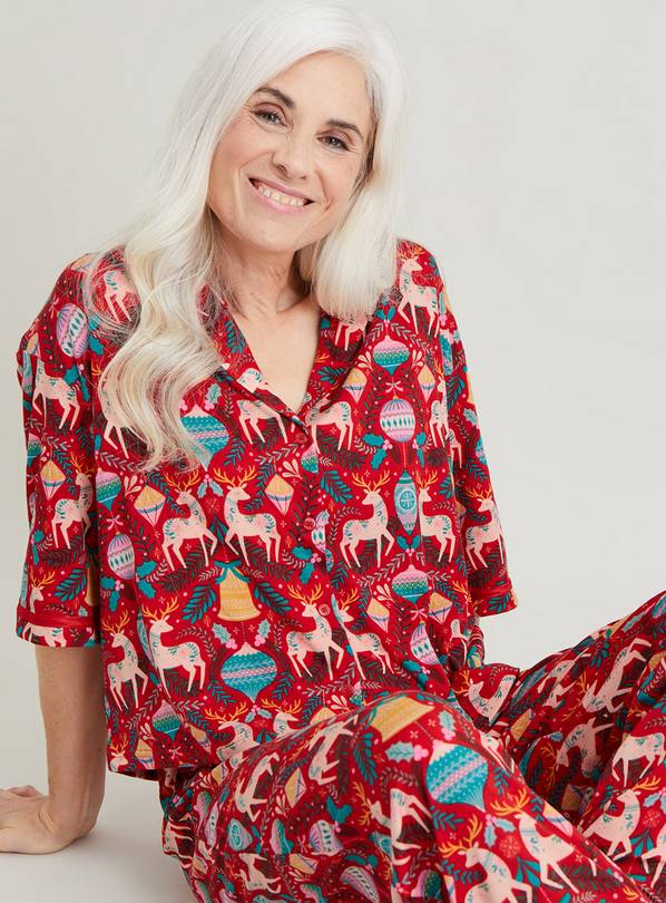 Christmas Women's Mini Me Red Reindeer Pyjamas 14
