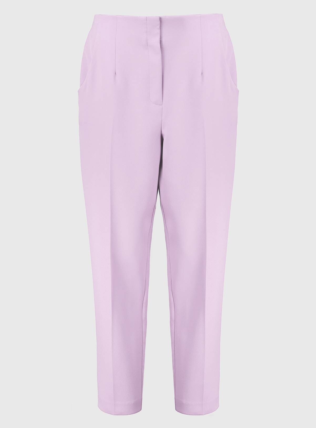 Lilac High Waisted Tapered Coord Trousers - 16 - Image 3