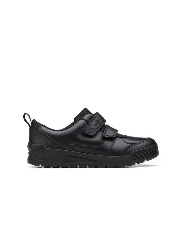 Buy CLARKS Black Palmer Move Trainer - 7.5F Standard | Boys school ...