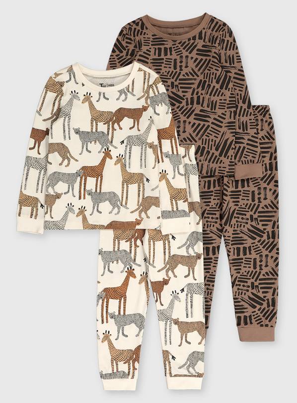 Buy Safari Snuggle Fit Pyjamas 2 Pack 910 years Multipacks Argos