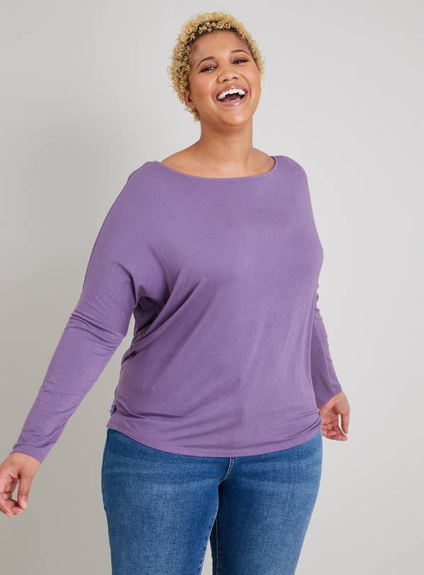 Buy Purple Relaxed Fit Long Sleeve T-Shirt - 14 | T-shirts | Argos