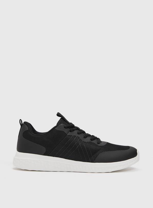 Active Black Lace Up Trainer 5