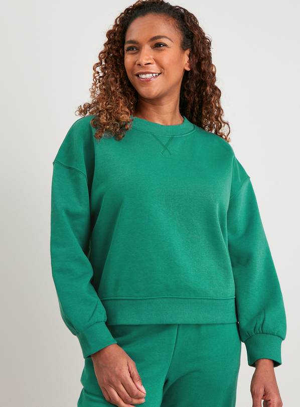 Teal Boxy Fit Coord Sweatshirt - XL