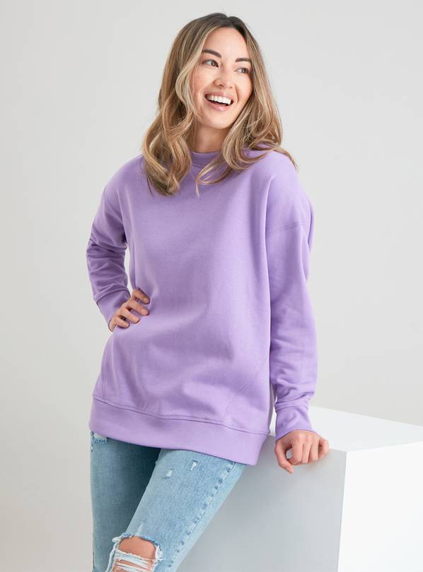 Buy Lilac Boyfriend Sweatshirt - XXL | Hoodies and sweatshirts | Argos