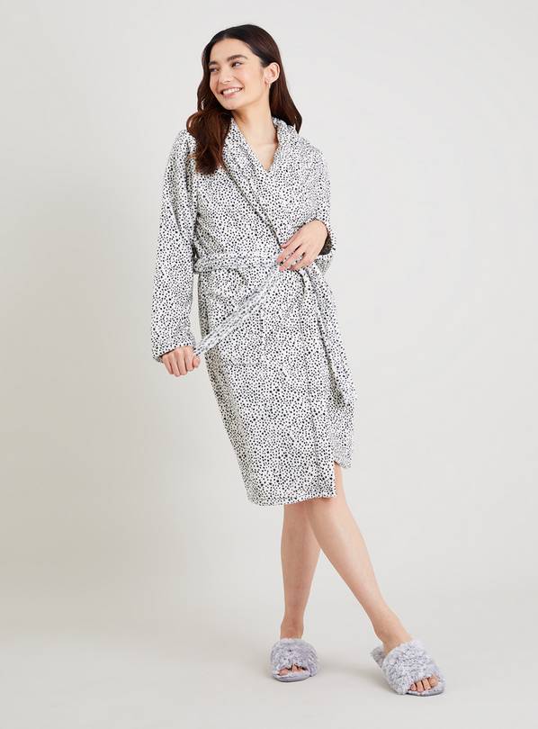 Buy Mono Star Spot Print Dressing Gown XL Dressing gowns Argos