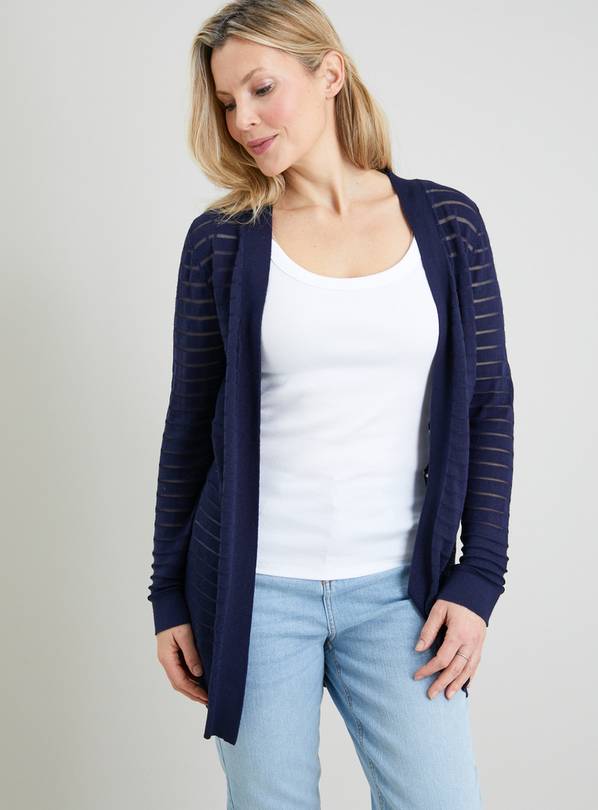 Navy hotsell longline cardigan