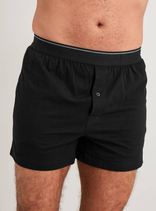 Buy Black & Grey Jersey Boxers 3 Pack L, Multipacks