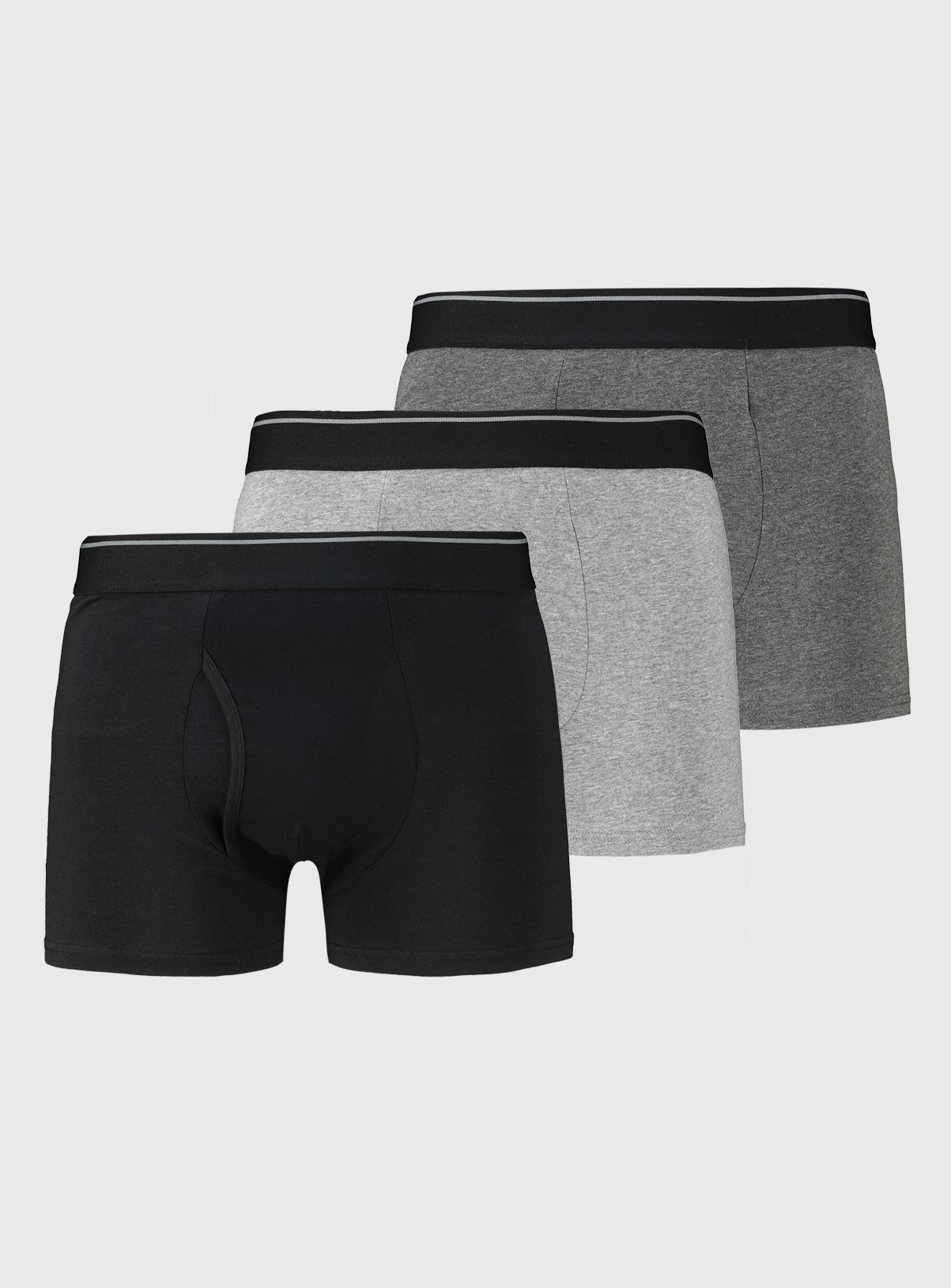 Black & Grey Trunks 3 Pack XXXXL - Image 1 thumbnail