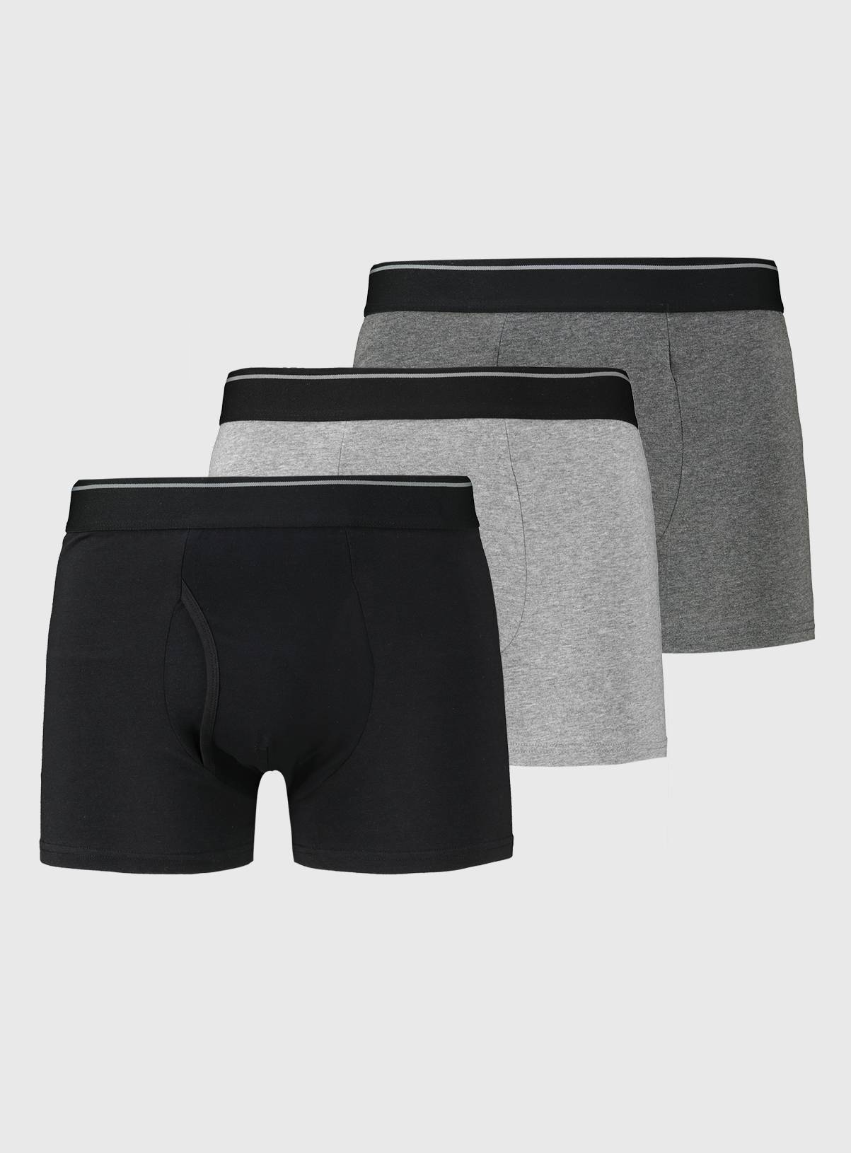 Black & Grey Trunks 3 Pack XXXXL - Image 1