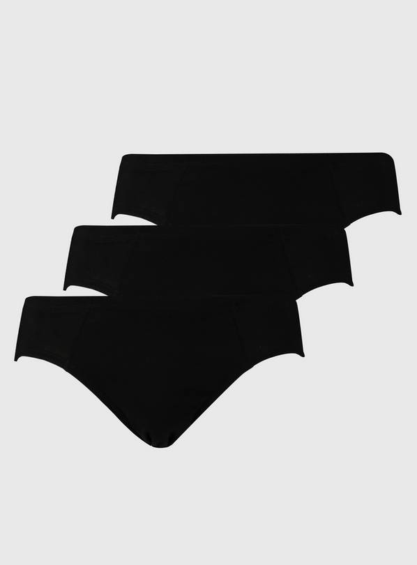 Black Briefs 3 Pack L