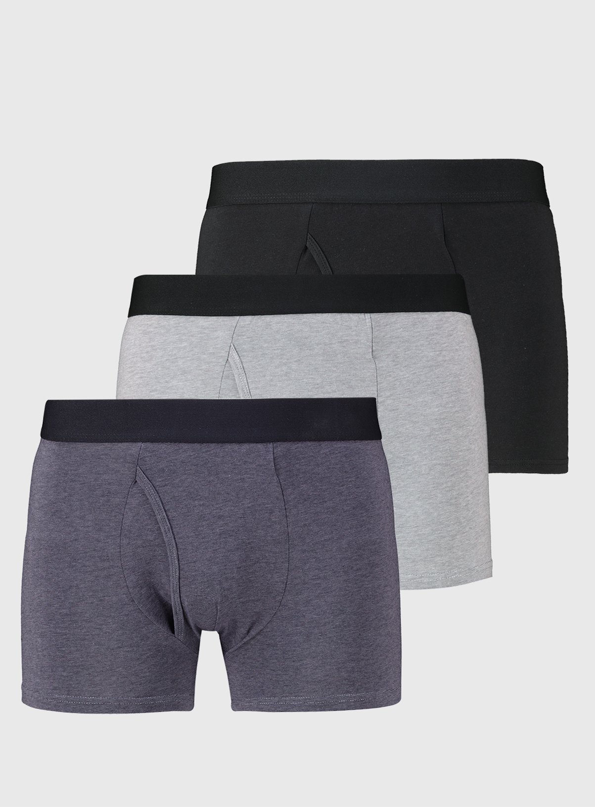 Mono Fine Stripe Trunks 3 Pack L - Image 1 thumbnail
