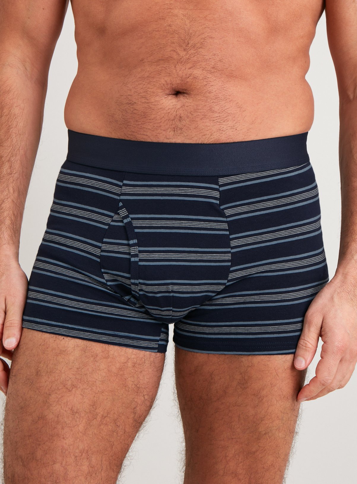 Navy Geo & Stripe Trunks 3 Pack XXXL - Image 2 thumbnail