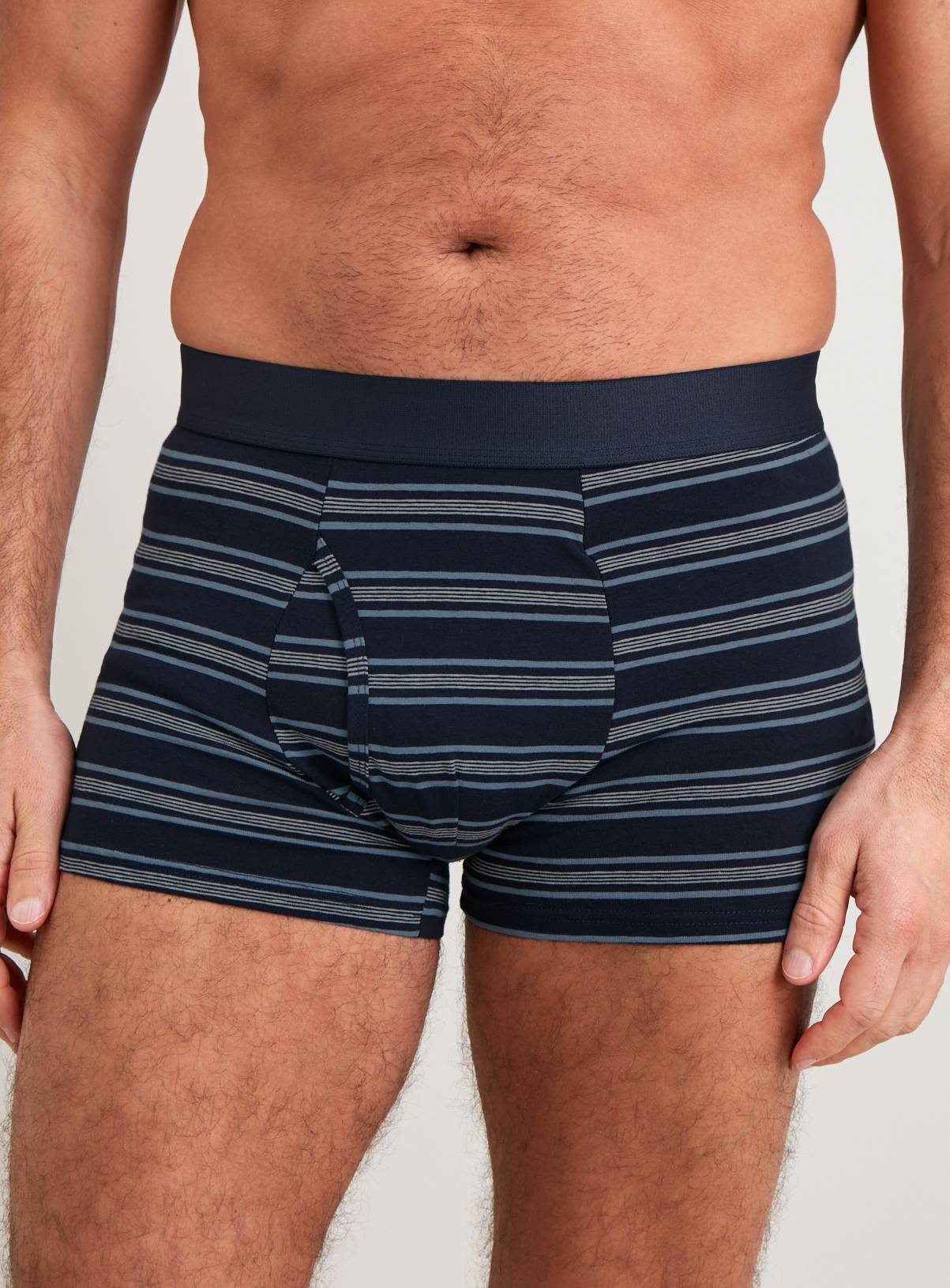 Navy Geo & Stripe Trunks 3 Pack XXXL - Image 2