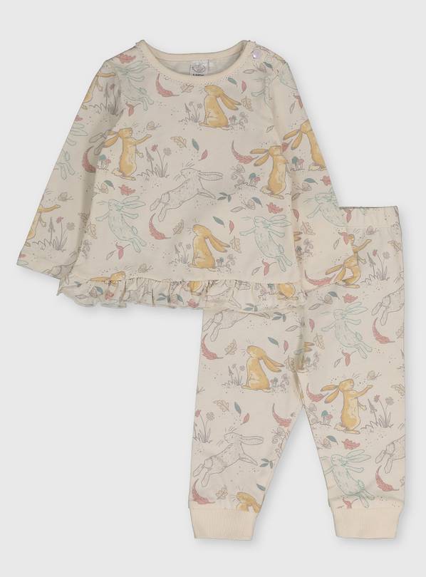 Guess How Much I Love You Cream Pyjamas - Up to 3 mths