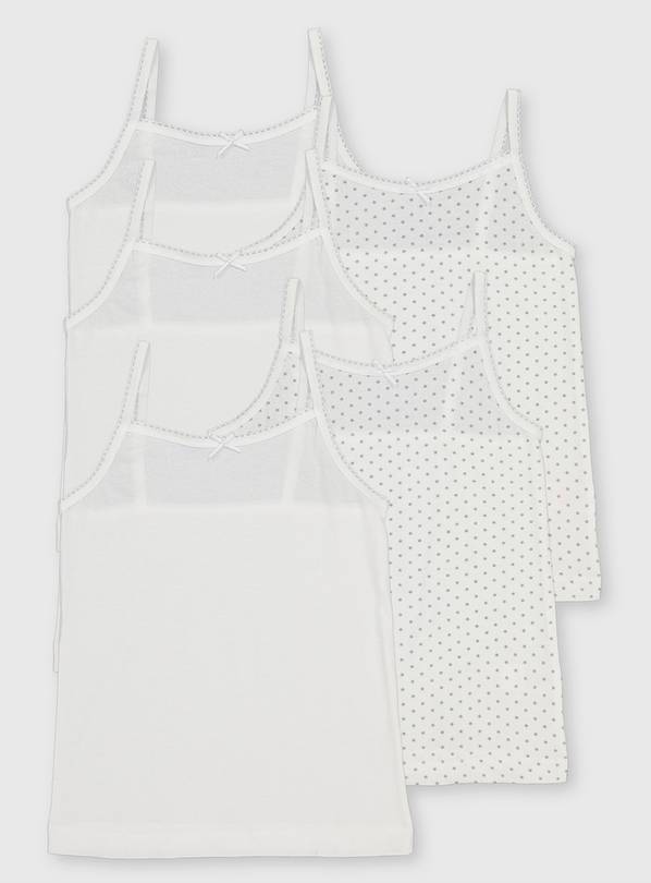 Star Cami Vests 5 Pack 7-8 years