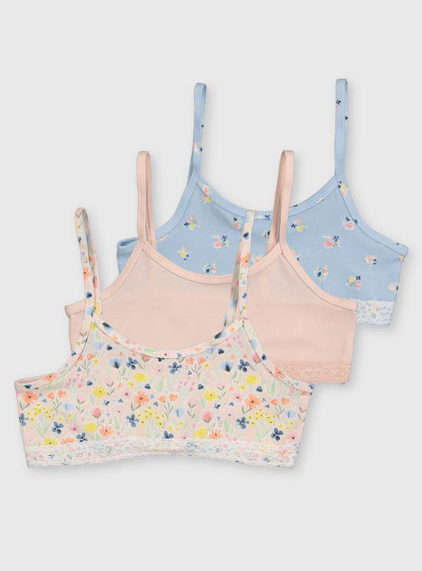 Ditsy Floral Crop Tops 3 Pack - 7-8 years