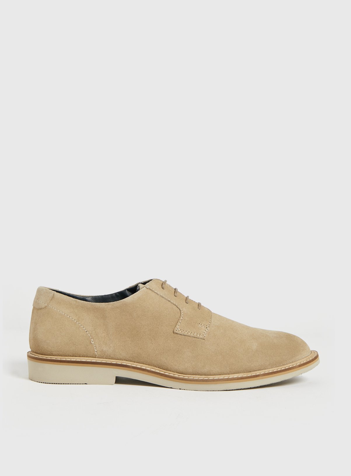 Stone Suede Shoes ASOS DESIGN Lace-up Desert Boots In Stone 