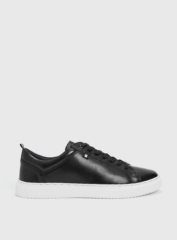 Buy Black Leather Lace Up Trainers 7 Trainers Argos