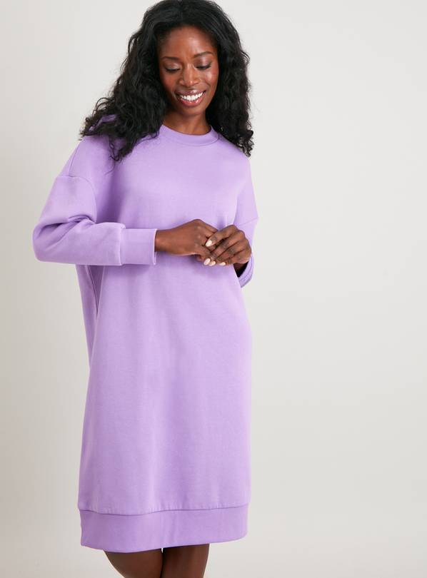 Buy Lilac Oversized Sweat Dress 10 Dresses Tu