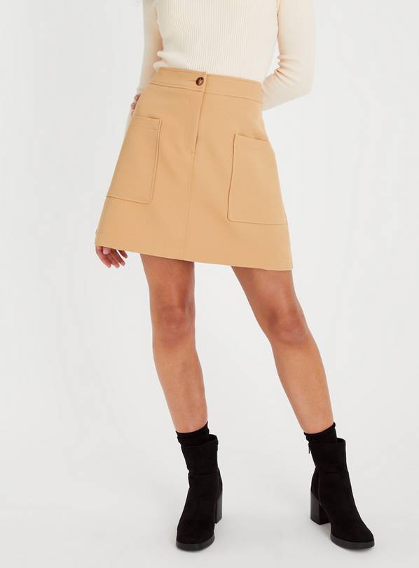 Buy Tan A-Line Mini Skirt 20 | Skirts | Argos