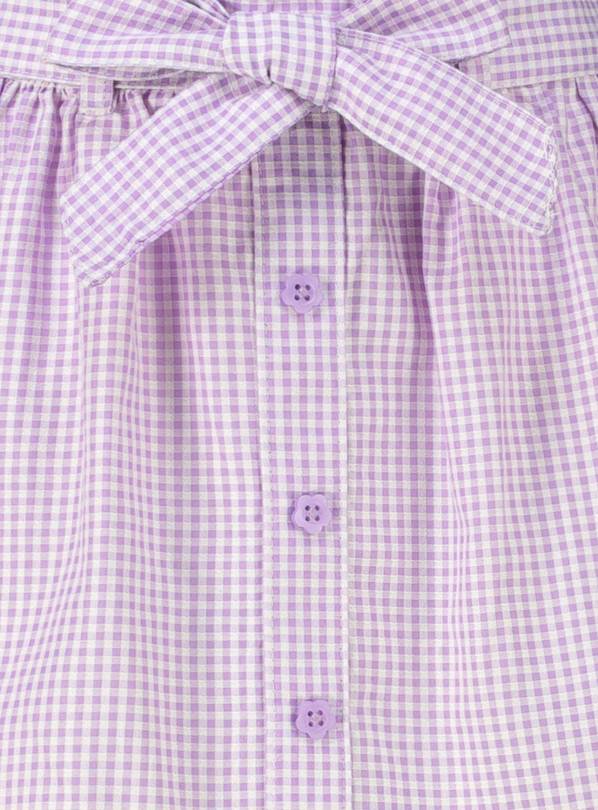 Purple and white gingham best sale school dress